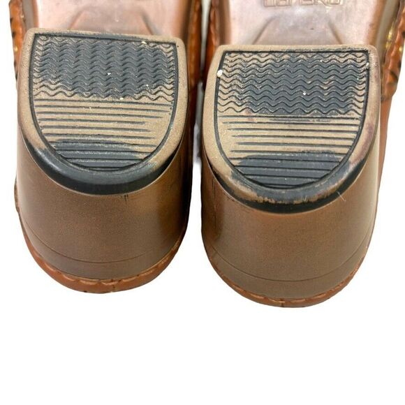Dansko Pavan Heritage Brown Leather Mid Wedge Mule Womens‎ Size 9.5/40 M - Picture 9 of 11